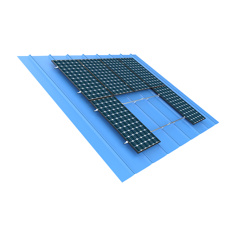 Atap logam pemasangan pv
